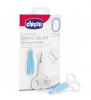 CHICCO,BABY NAIL SCISSORS BLUE 0m+