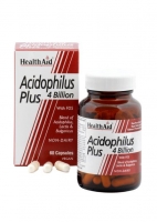HEALTHAID,ACIDOPHILUS PLUS 4 BILLION 60 CAPSULES