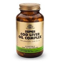 SOLGAR,SUPER COD LIVER OIL COMPLEX 60 ΚΑΨΟΥΛΕΣ