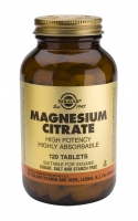 SOLGAR,MAGNESIUM CITRATE 120 TABLETS