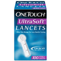 LIFESCAN,ONE TOUCH ULTRASOFT x 100 LANCETS