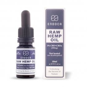 ENDOCA,RAW HEMP OIL 3% CBD + CBDa 300MG 10ML