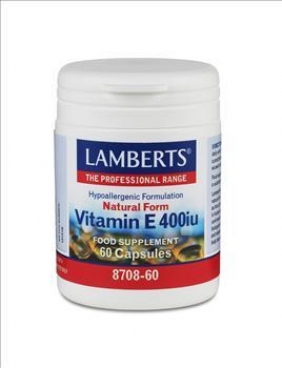 LAMBERTS,VITAMIN E 400IU,60 CAPSULES.