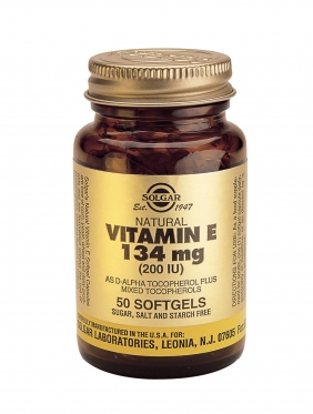 SOLGAR,VITAMIN E 200IU(134MG) , 50 ΚΑΨΟΥΛΕΣ