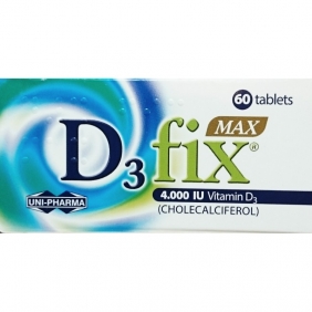 UNIPHARMA, D3 FIX MAX 4000 IU, 60 ΔΙΣΚΙΑ