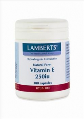 LAMBERTS,VITAMIN E 250IU,100 ΚΑΨΟΥΛΕΣ